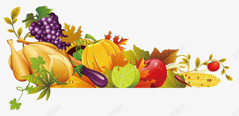 各种水果蔬菜大集合png免抠素材_88icon https://88icon.com 农孟 南瓜 樱桃 玉米 茄子 葡萄 西红柿 辣椒 鸡肉