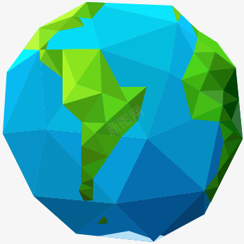h5立体菱形地球png免抠素材_88icon https://88icon.com h5素材立体菱形地球 球体