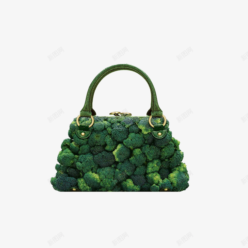 西蓝花包png免抠素材_88icon https://88icon.com 创意 包包 绿色食品 蔬菜
