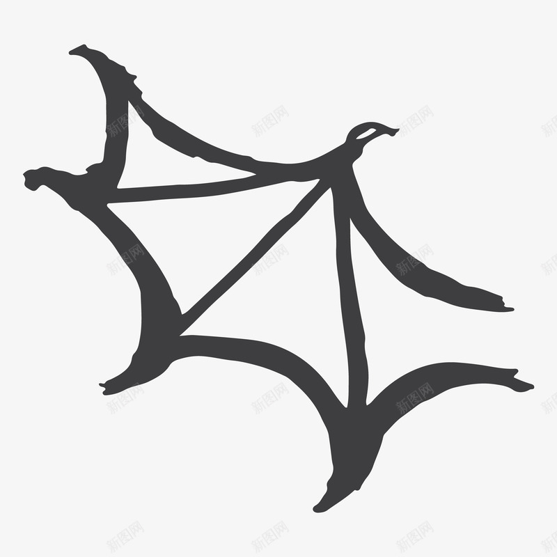 手绘蝙蝠翅膀简图png免抠素材_88icon https://88icon.com 夜行动物 手绘图 水墨 线条 翅膀 蝙蝠 飞舞