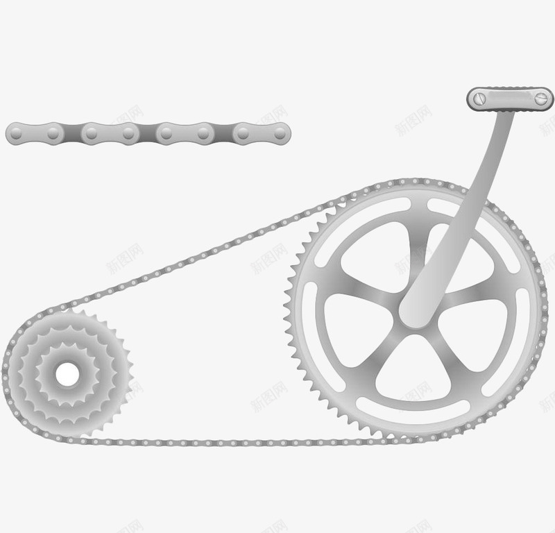 白色自行车链条踏板png免抠素材_88icon https://88icon.com 手绘 机械 白色 自行车 自行车链条 踏板 部件 链条 零件