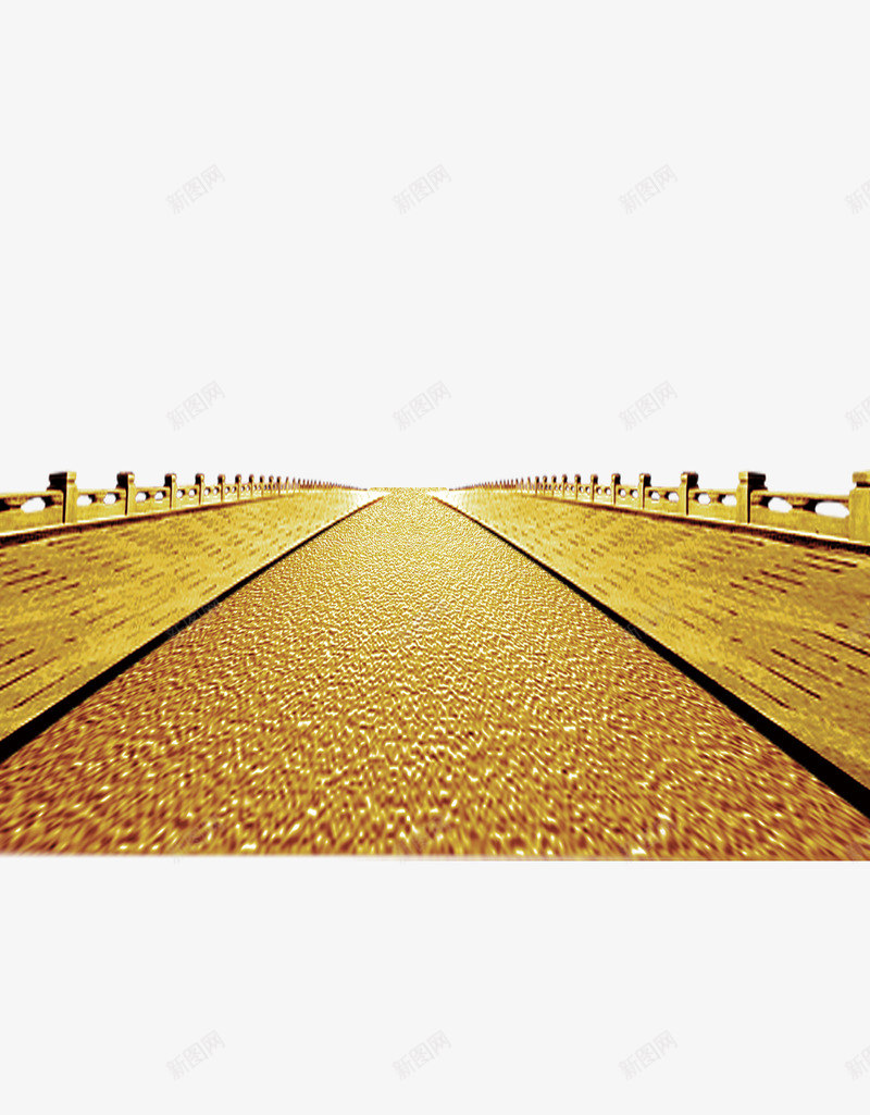 黄金道路psd免抠素材_88icon https://88icon.com 公路 道路 黄金