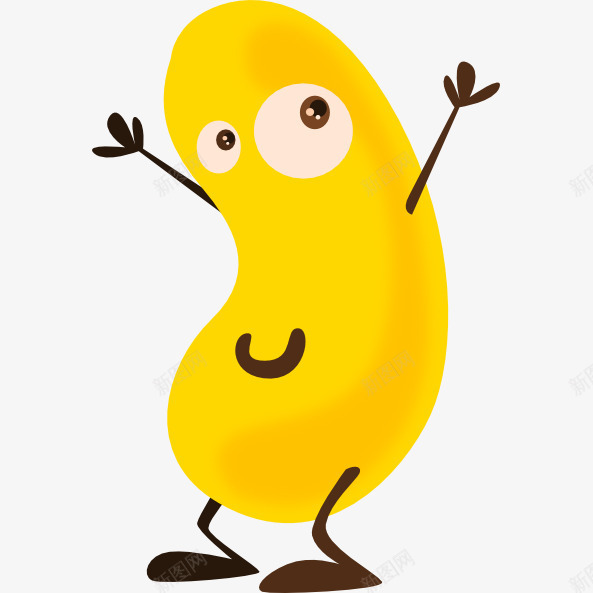 卡通大黄豆png免抠素材_88icon https://88icon.com 卡通大豆 卡通形象 卡通蔬菜 卡通豆豆 卡通食品 卡通黄豆 大豆 豆子 黄豆