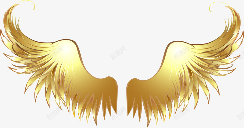 游戏金色翅膀png免抠素材_88icon https://88icon.com 游戏 翅膀 金色