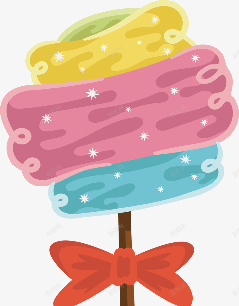 三色棉花糖png免抠素材_88icon https://88icon.com 三色糖果 棉花糖 矢量png 糖果 美味糖果 蝴蝶结