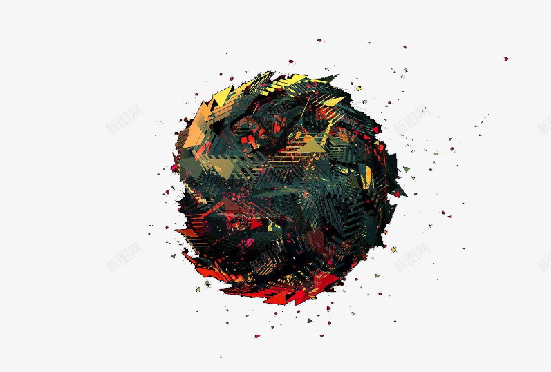 炫酷球体png免抠素材_88icon https://88icon.com 推广 炫酷 球体 装饰