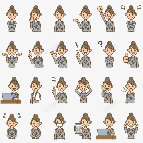 商务女矢量图eps免抠素材_88icon https://88icon.com 商务 女性 矢量图