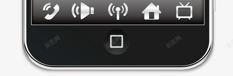 苹果系统png免抠素材_88icon https://88icon.com ios手机界面 手机界面展示 手机界面矢量 苹果手机界面 苹果系统 黑色手机界面