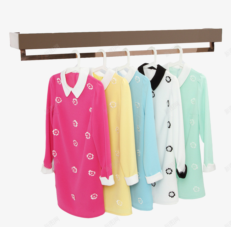 彩色女装png免抠素材_88icon https://88icon.com 女装 彩色 挂着的衣服 挂衣杆 服装 衣服 裙子