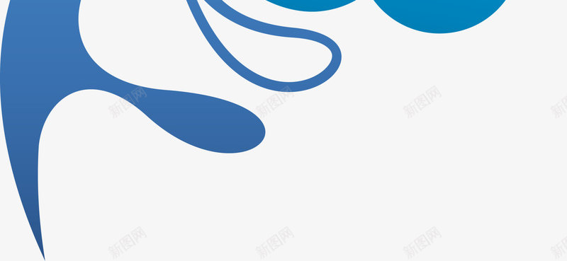 蓝色曲线图案png免抠素材_88icon https://88icon.com 创意 图案 文艺 曲线 清新 蓝色 装饰图案