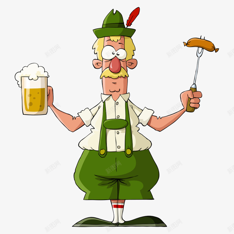 喝啤酒的男人矢量图ai免抠素材_88icon https://88icon.com 人物 人物插画 卡通人物 啤酒 喝啤酒 矢量人物 矢量图