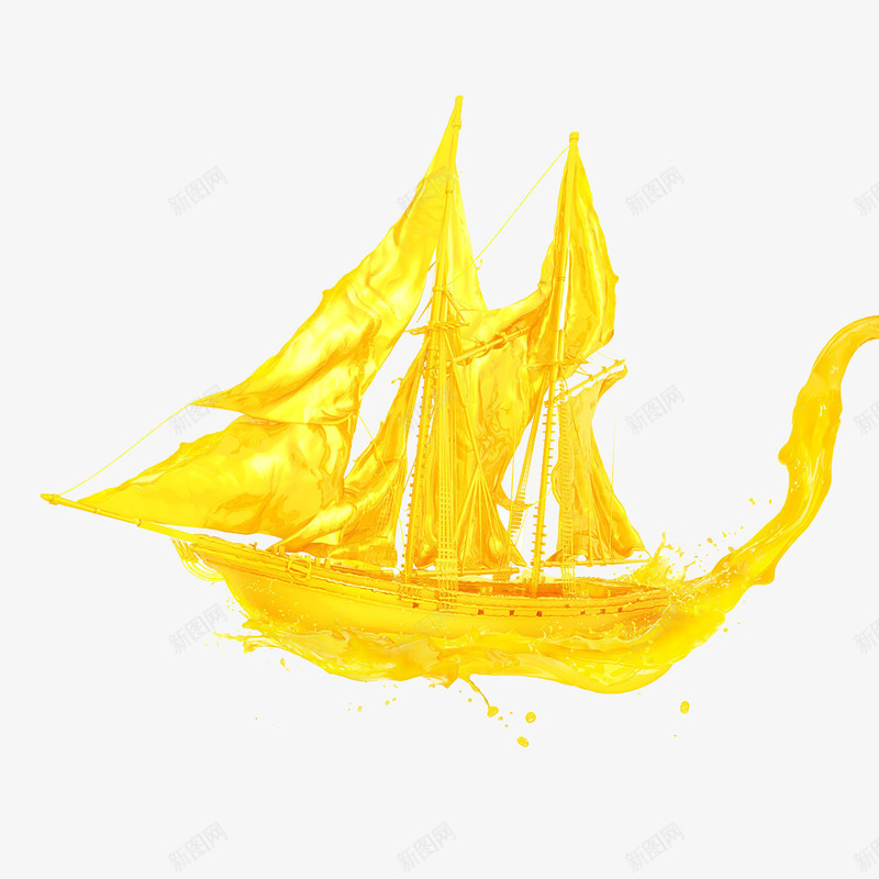 黄金舰船png免抠素材_88icon https://88icon.com 古战船 战船 舰船 船只 黄金