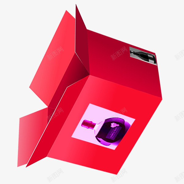 卡通红色箱子png免抠素材_88icon https://88icon.com 化妆品 卡通 啤酒箱子 箱子 红色箱子 红酒箱子
