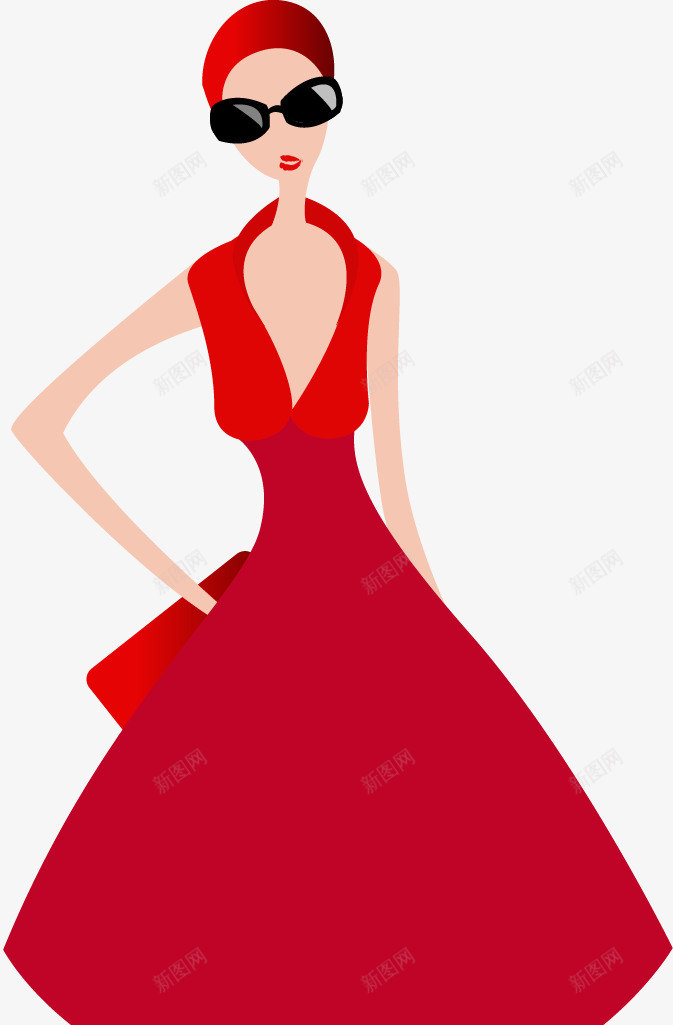 女性模特矢量图ai免抠素材_88icon https://88icon.com 女性 模特 矢量图