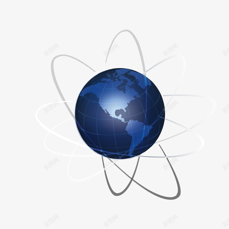科技互联网地球矢量图ai免抠素材_88icon https://88icon.com 互联网 地球 科技 矢量图