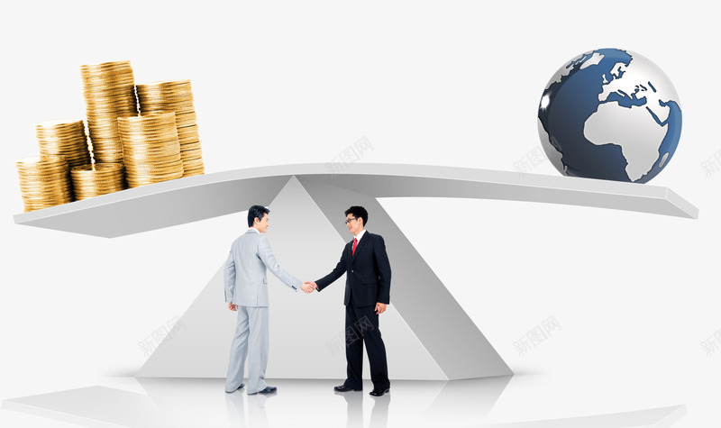 天枰与商业人物png免抠素材_88icon https://88icon.com 创意金融 商业人物 商务场景 地球 天枰 金币