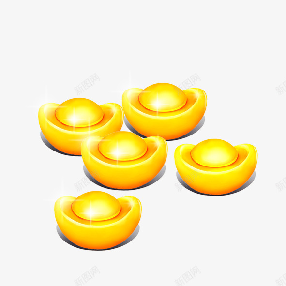黄金元宝png免抠素材_88icon https://88icon.com 元宝 金元宝 金币 黄色 黄金