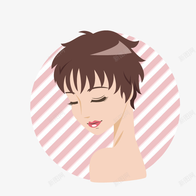 手绘发型模特png免抠素材_88icon https://88icon.com 动漫 卡通女孩 卡通女性 发型展示 发型模特 可爱女孩 女孩 女性 女性发型 女性模特 手绘女孩