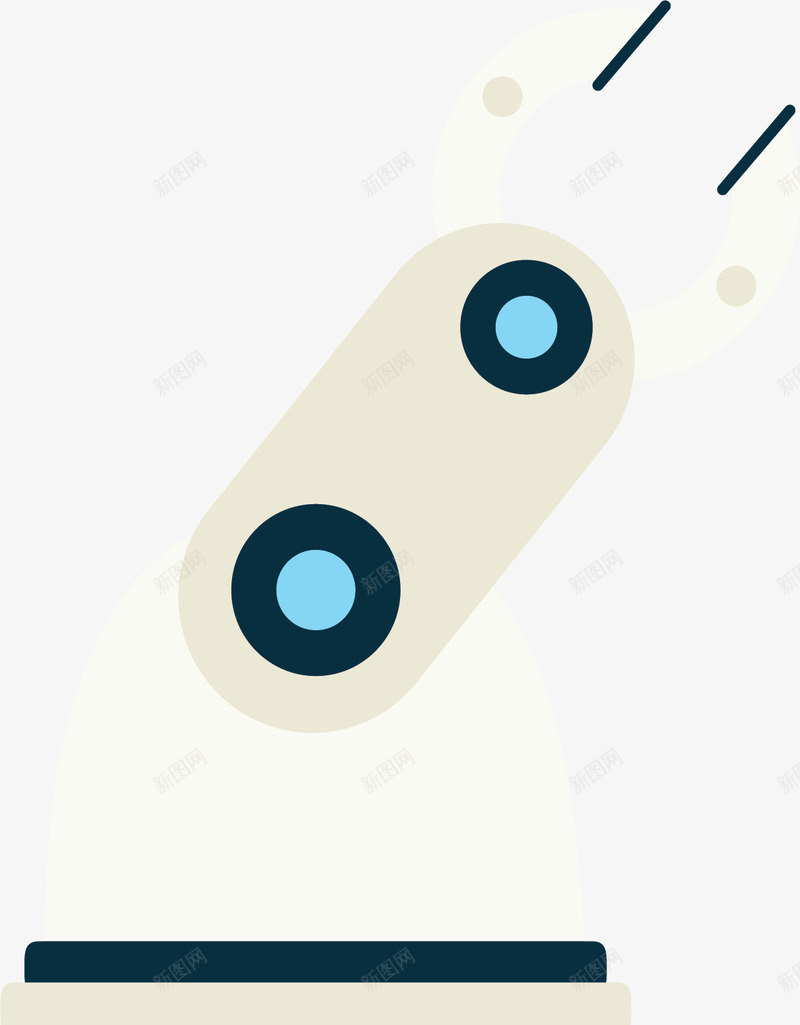 灰色人工智能机械臂矢量图ai免抠素材_88icon https://88icon.com 人工智能 机器人 机器手臂 机械臂 矢量png 科技感 矢量图