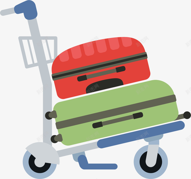 行李健身手绘小人矢量图ai免抠素材_88icon https://88icon.com 促销车 健身手绘小人 出行插画 小人场景 推车 锻炼 锻炼小人 矢量图