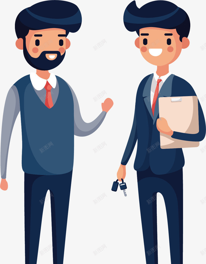 商务合作签约小人矢量图ai免抠素材_88icon https://88icon.com 合作 合作签约 商务小人 商务风 矢量png 穿西装的人 矢量图