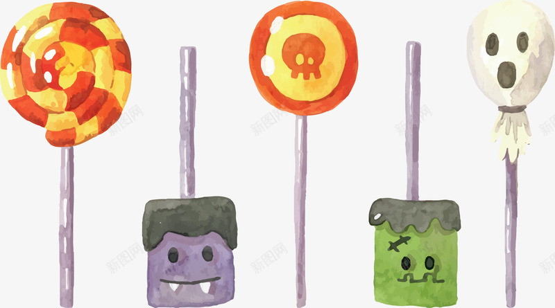 手绘风万圣节糖果矢量图ai免抠素材_88icon https://88icon.com 万圣节 万圣节糖果 手绘糖果 手绘风 矢量png 糖果 矢量图