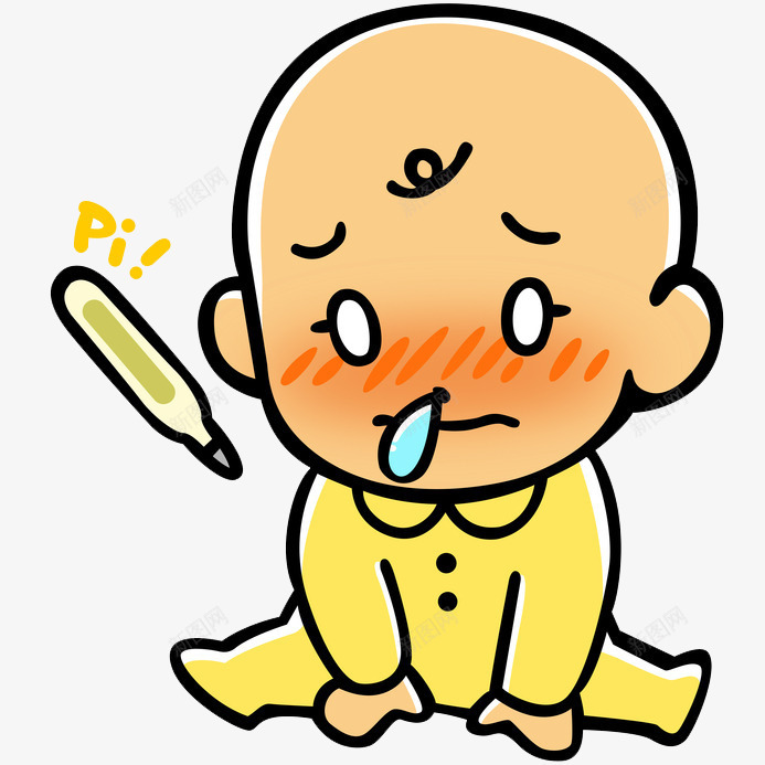 卡通宝宝生病流鼻涕泡png免抠素材_88icon https://88icon.com 儿童感冒 卡通 宝宝 感冒 漫画 生病 鼻涕 鼻涕泡 鼻涕泡泡