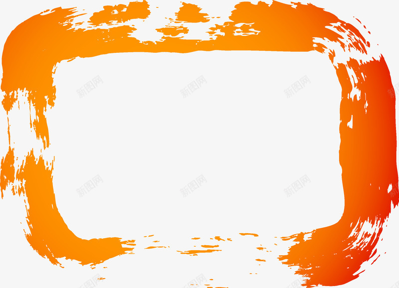 笔刷边框矢量图ai免抠素材_88icon https://88icon.com 墨迹 油墨 笔刷 边框 矢量图