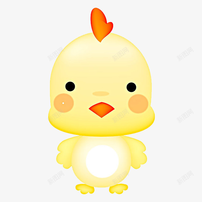 一只卡通小鸡png免抠素材_88icon https://88icon.com 一只 卡通 小鸡 手绘 简图 翅膀 金黄色的 鸡冠