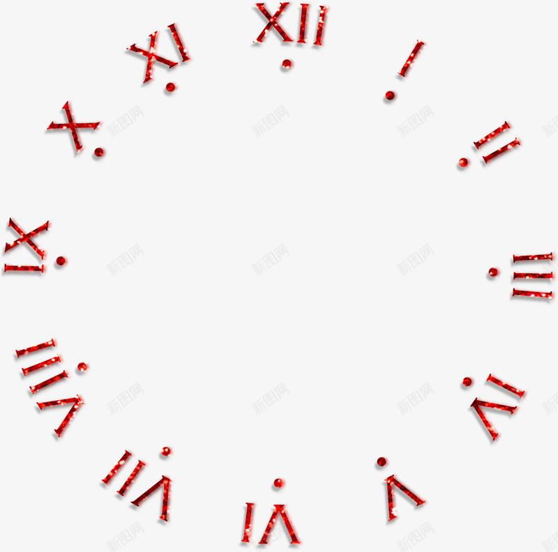红色时钟png免抠素材_88icon https://88icon.com 个性 刻度盘 时钟 红色