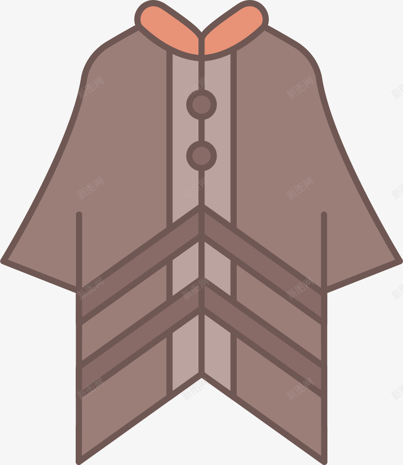 线条手绘风格斗篷矢量图eps免抠素材_88icon https://88icon.com 卡通斗篷 手绘风格 斗篷 矢量披肩 线条 衣服风格 矢量图