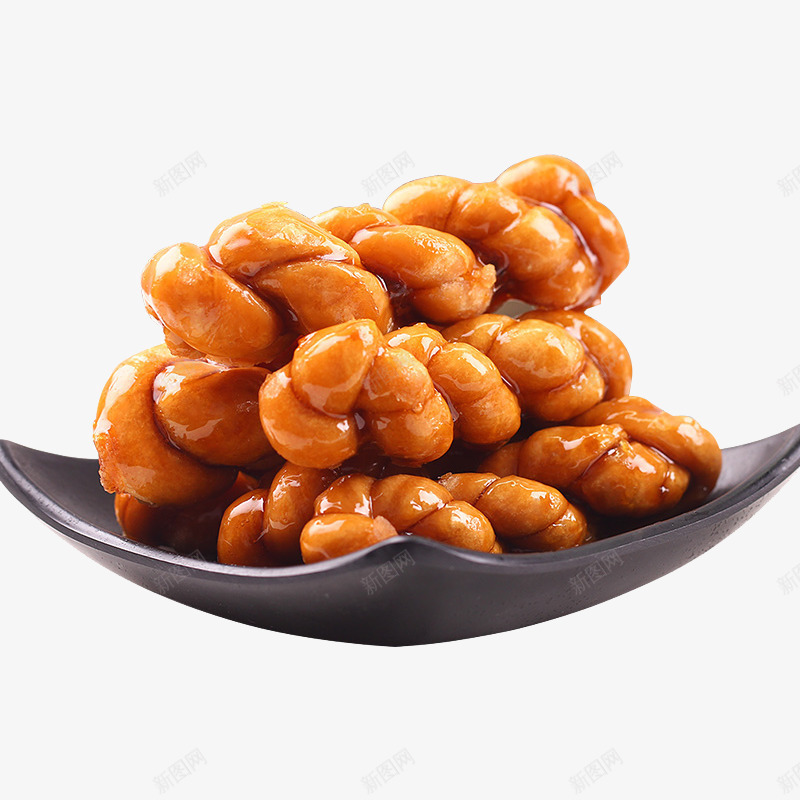 蜜麻花小辫png免抠素材_88icon https://88icon.com 产品实物 传统糕点 点心 红糖麻花 蜜麻花小辫 零食