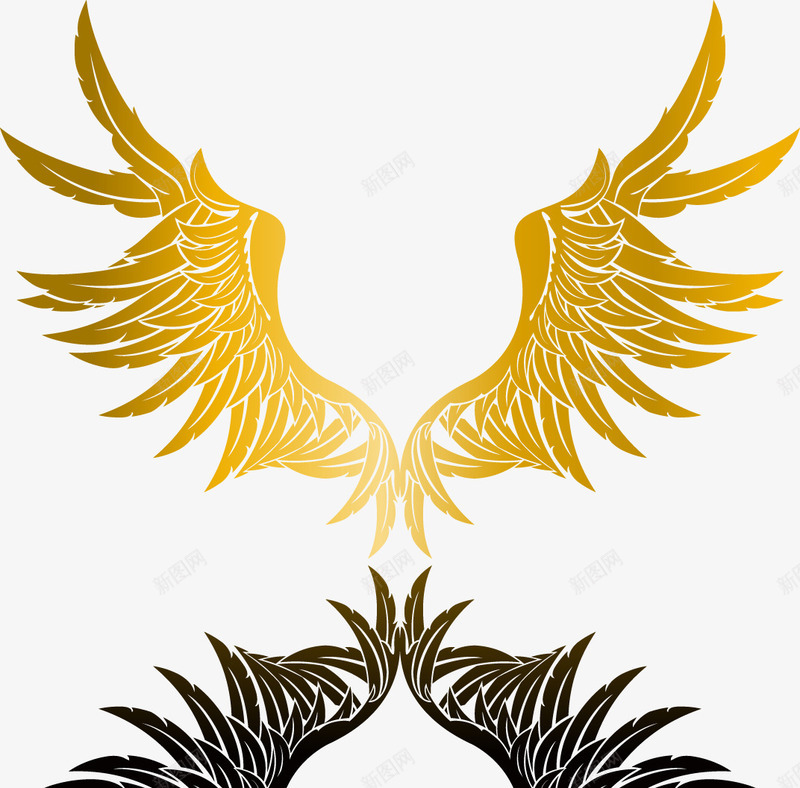 金色质感游戏翅膀png免抠素材_88icon https://88icon.com 游戏 翅膀 质感 金色