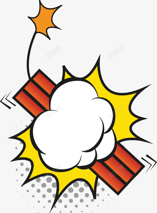 爆炸效果元素矢量图ai免抠素材_88icon https://88icon.com 云团 卡通 卡通气泡 图案 对话框 气体 气泡 爆炸 爆炸框 矢量素材 矢量图