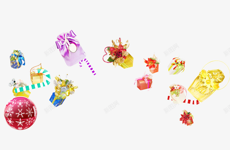 小礼品png免抠素材_88icon https://88icon.com 彩球 礼品 礼盒 设计