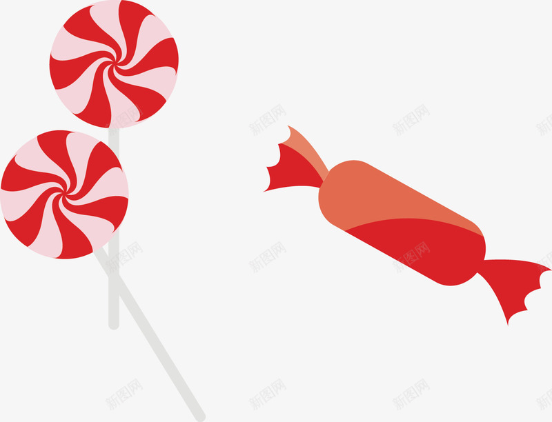 节日用棒棒糖糖果片png免抠素材_88icon https://88icon.com 糖果素材 节日素材