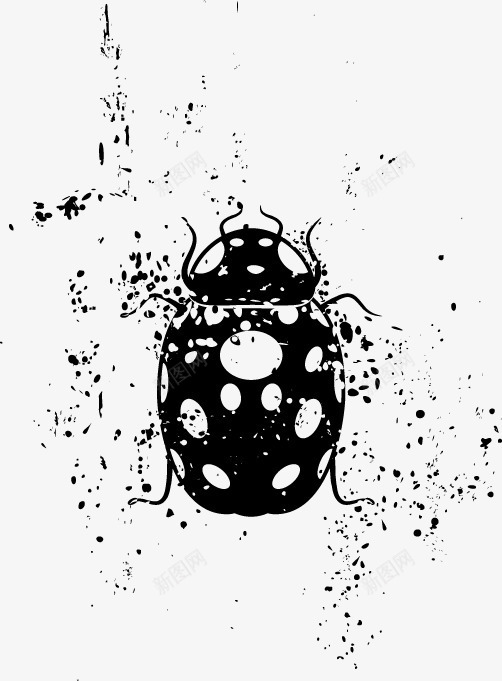 动物墨迹剪影矢量图ai免抠素材_88icon https://88icon.com 动物 墨点 墨痕 墨迹 瓢虫 蝴蝶 矢量图