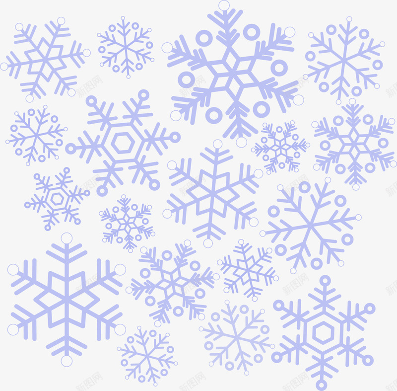 雪花底纹矢量图ai免抠素材_88icon https://88icon.com 冬天 底纹 矢量素材 背景素材 雪花 矢量图