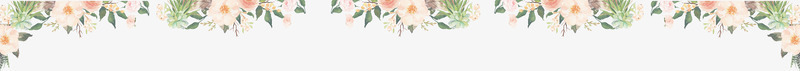 手绘花朵花边png免抠素材_88icon https://88icon.com 卡通 小清新 手绘 花丛 花朵
