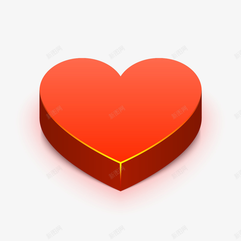 心形按钮png免抠素材_88icon https://88icon.com 便签按钮 发光 爱情 立体 红心