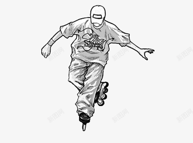 玩轮滑的带帽少年png免抠素材_88icon https://88icon.com 个性少年 休闲娱乐 少年 带帽少年 轮滑