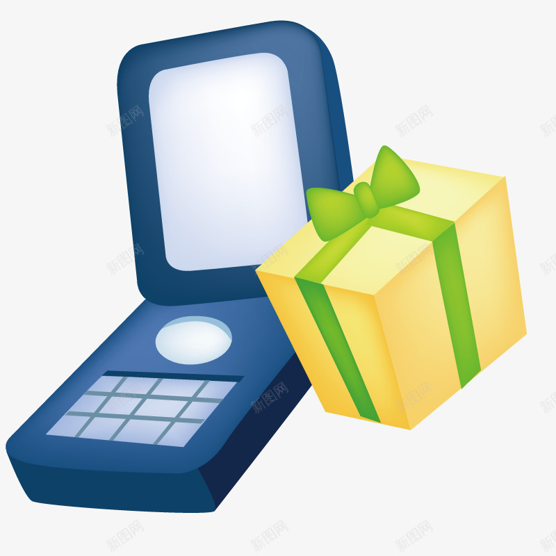 礼包通讯手机png免抠素材_88icon https://88icon.com 信息 消息 礼品 礼物 礼盒