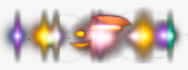 彩色科技光线png免抠素材_88icon https://88icon.com 光线 彩色 科技