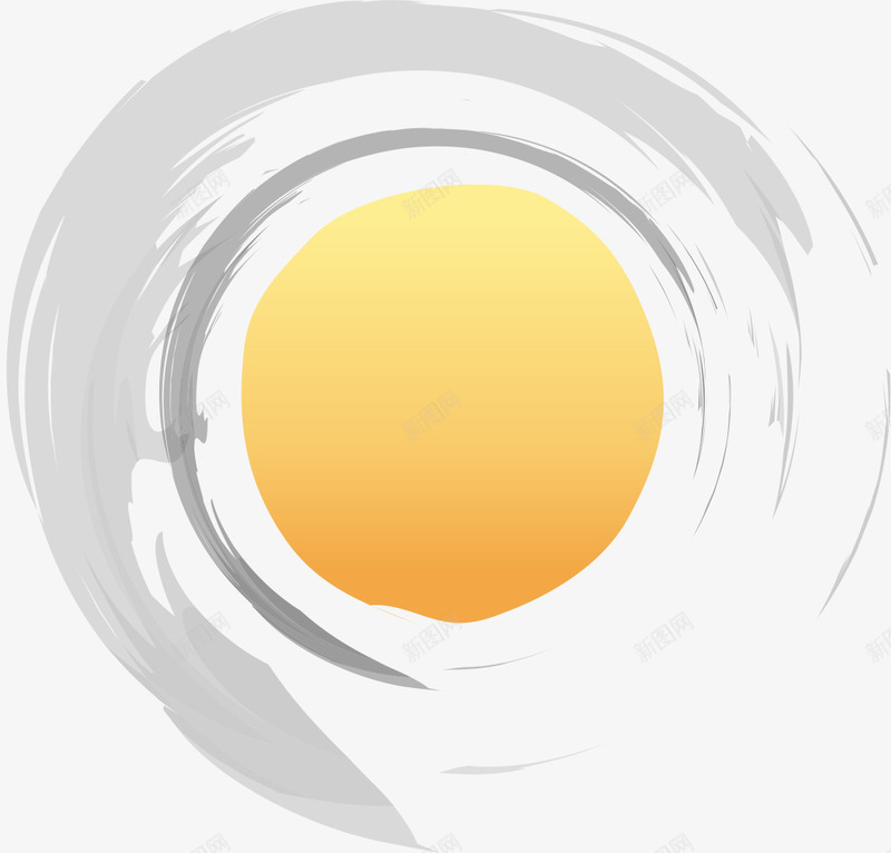 墨迹太阳矢量图ai免抠素材_88icon https://88icon.com AI 中国风 墨迹 太阳 笔刷 矢量图