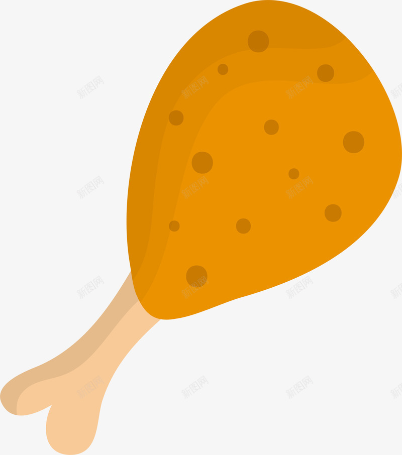 橙色卡通美味鸡腿png免抠素材_88icon https://88icon.com 517 吃货节 炸鸡 烤鸡 美味鸡腿 美食节 食品 餐饮