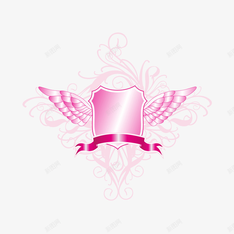 潮流天使名矢量图ai免抠素材_88icon https://88icon.com 时尚 白色 翅膀 矢量图