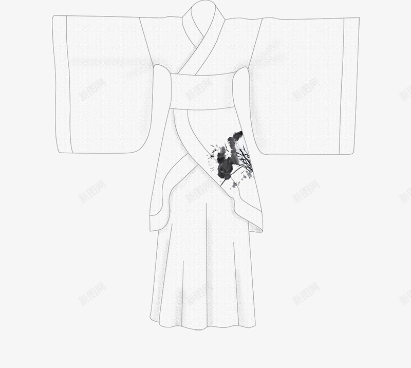 古典png免抠素材_88icon https://88icon.com 古代衣服 古典 大袍子 女装 衣服 衣物