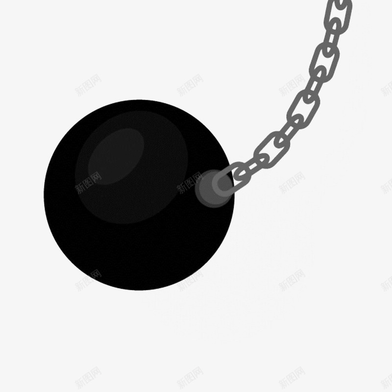 黑色手绘圆球摆锤png免抠素材_88icon https://88icon.com 圆球 大摆锤 工具 手绘 摆锤 重力测量 金属 黑色