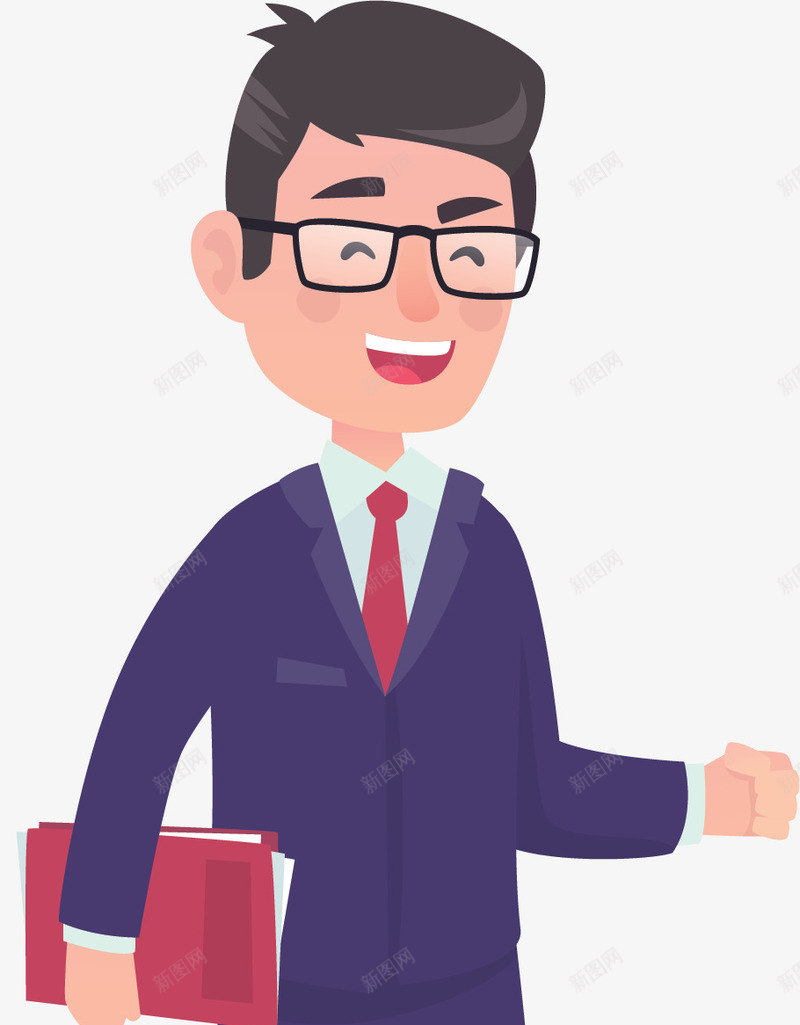 穿西装的公司职员矢量图ai免抠素材_88icon https://88icon.com 公司职员 商务小人 商务风 矢量png 穿西装的人 职员 矢量图