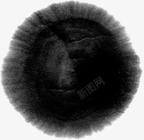 黑色可爱墨迹圆形png免抠素材_88icon https://88icon.com 可爱 圆形 墨迹 黑色